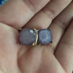 Purple Stud Earrings.